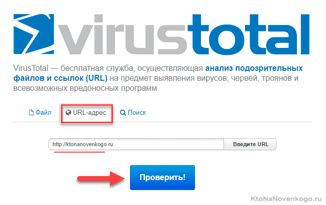 Онлайн проверка сайта на вирусы