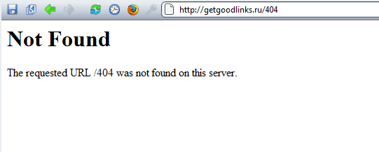 Как выглядит страница ошибки с надписью 404 not found