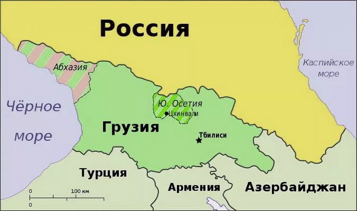 Где Абхазия на карте